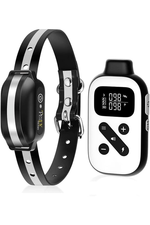 Shock Collar for Large Dogs, Bark Collar with Remote and Automatic Mode, Dog Training Collar with Beep, Vibration and Shock, Waterproof Electric Dog Collars