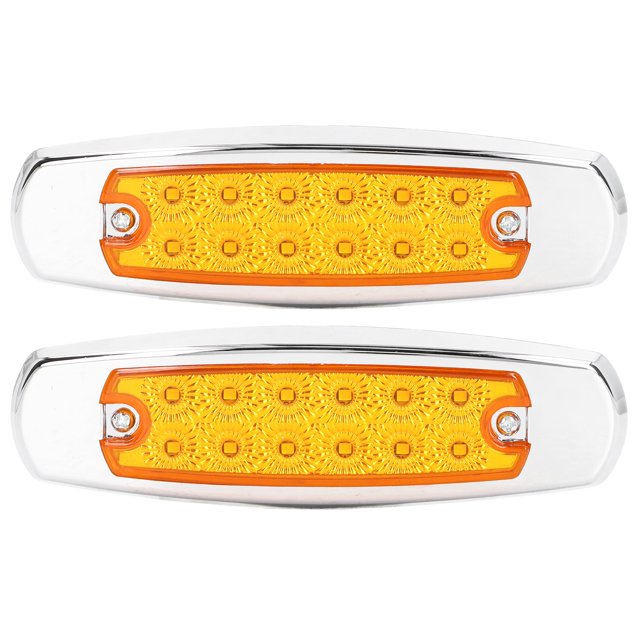 Pair 12V 12LEDs Side Marker Clearance Light Truck Trailer Signal