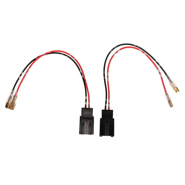 Pair 12V 3A 10W Car Door Speaker Wiring Harness Adapter with Plug