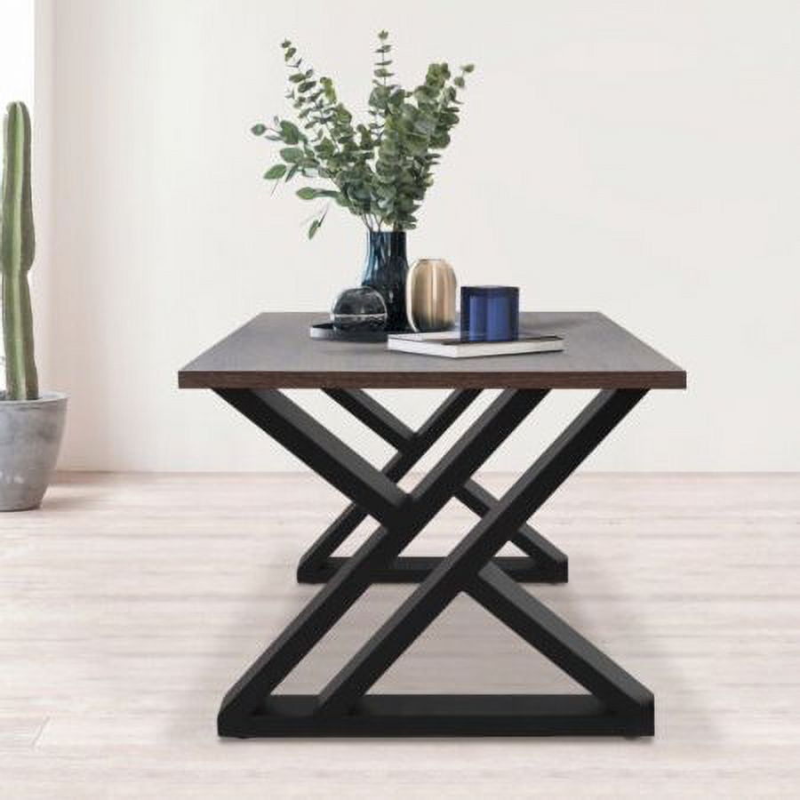 Pair 16" Metal Table Legs Heavy Duty XShaped Coffee Table Legs Steel Desk Legs