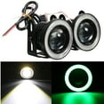 thumbnail image 1 of Pair 2.5'' 30W Car White Halo Fog Lights Angel Eyes Rings Projector COB LED Headlight Fog Light DRL, 1 of 6