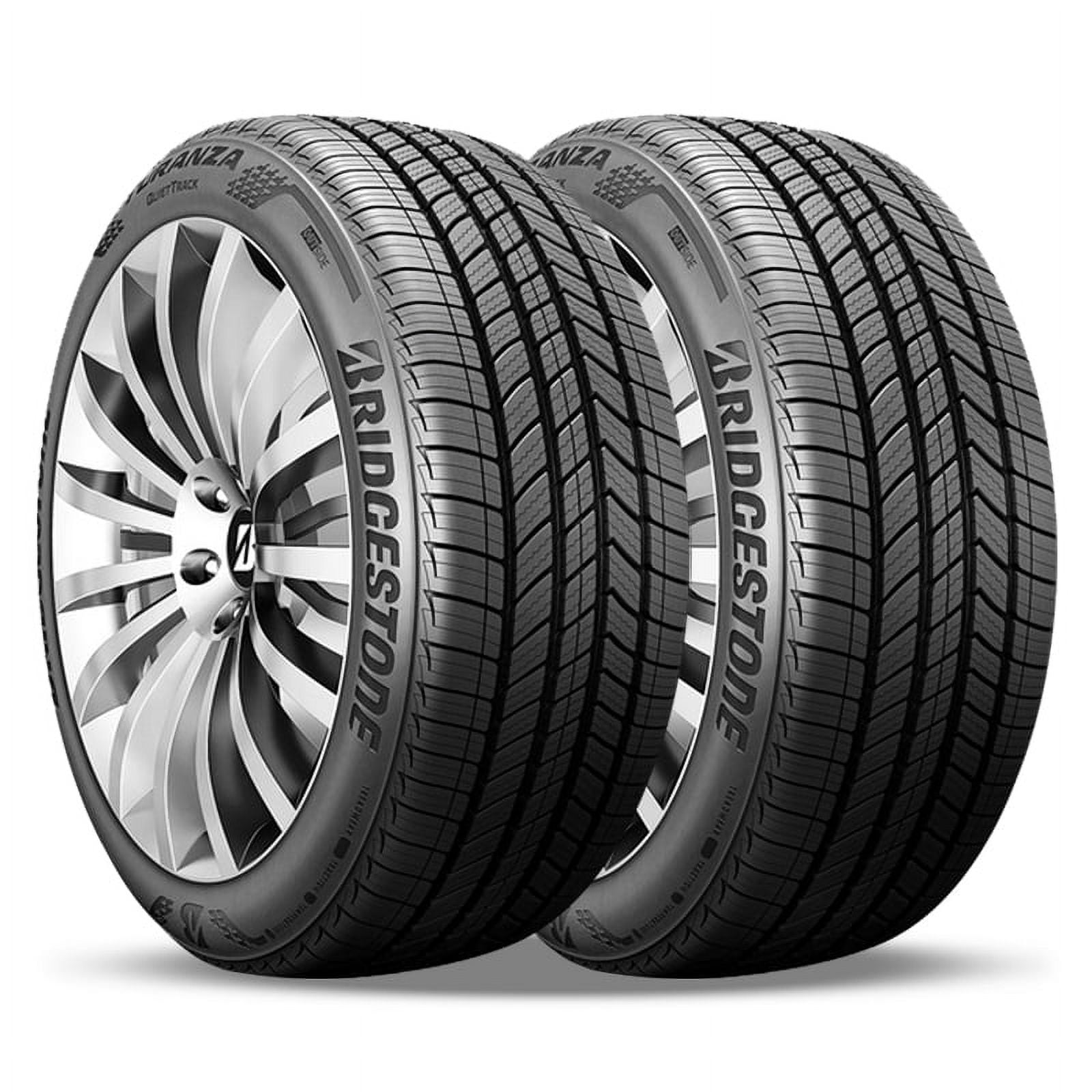 Pair of 2 Bridgestone Turanza QuietTrack 255/40R19 100V 800AA Tires 80K Mileage Warranty BR000087 / 255/40/19 / 2554019 Fits: 2017 Volkswagen Tiguan Highline, 2016-18 Audi Q3 Technik