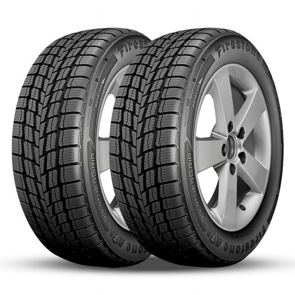 Pair of 2 Firestone Weathergrip 195/60R15 88H All Season All-Weather Tires 640AA, 3PMSF FS004409 / 195/60/15 / 1956015 Fits: 2005 Honda Civic Reverb, 2004-08 Nissan Sentra Base