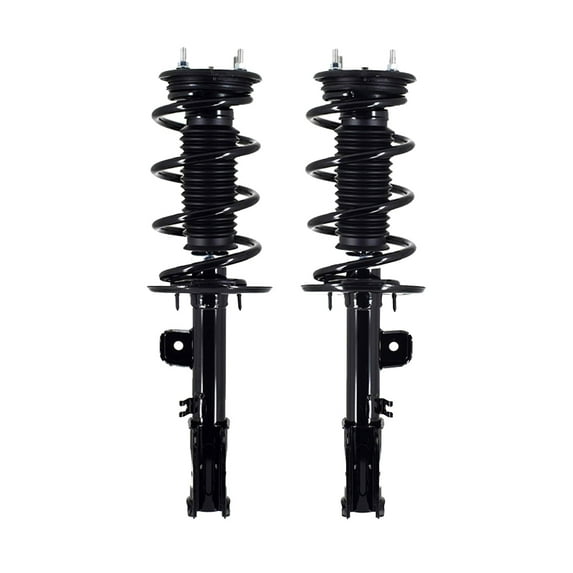 Pair 2 Front L-R Quick Strut-Coil Spring For 2013-2019 Ford Police Interceptor Utility V6 Base AWD