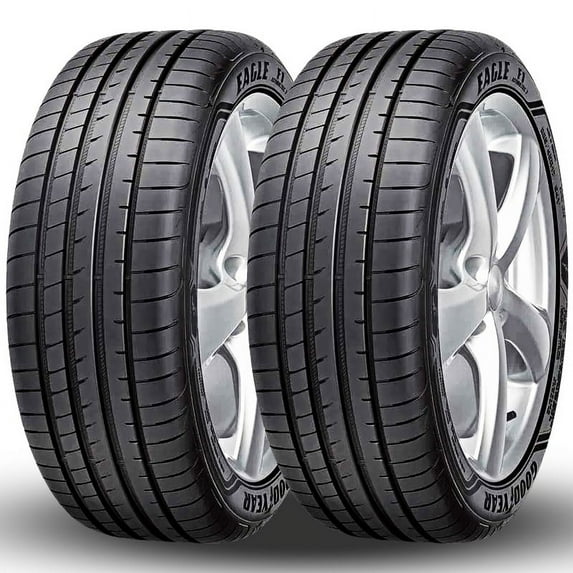 Pair of 2 GOODYEAR EAGLE F1 ASYMMETRIC 3 ROF 225/40R19 93Y Tires 783182385 / 225/40/19 / 2254019 Fits: 2015-23 Mercedes-Benz C300 4Matic, 2017-23 BMW 330i Base