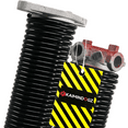 thumbnail image 1 of Pair of 2" Garage Door Torsion Springs Set with Non-Slip Winding Bars & Gloves, Precision Electrophoresis Black Coated Without Oil, for Replacement & Installation, MIN 16,000 Cycles(0.207x2''x20''), 1 of 6