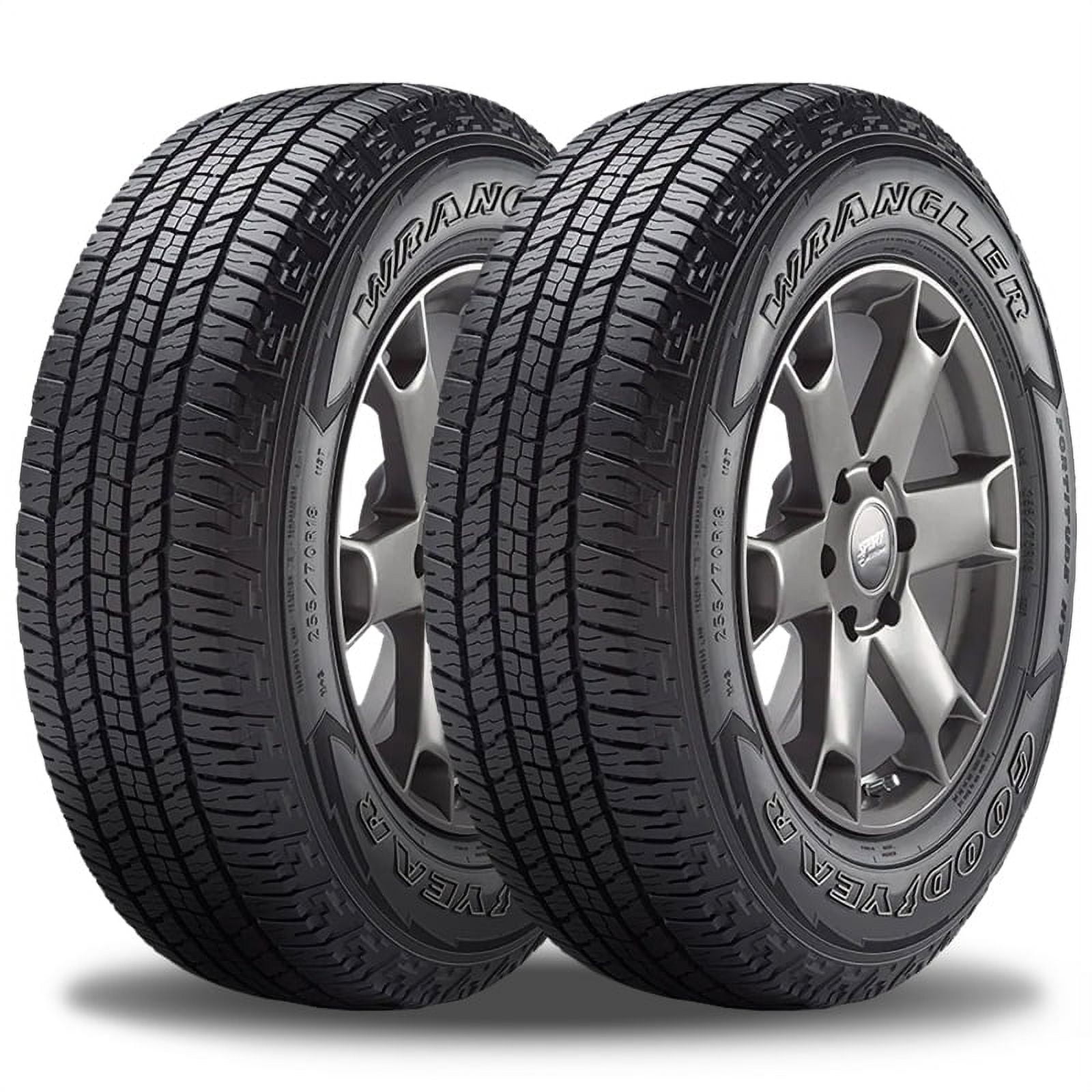 Pair of 2 Goodyear Wrangler 255/65R17 Tires, 65000 Mile Warranty, Fits ...