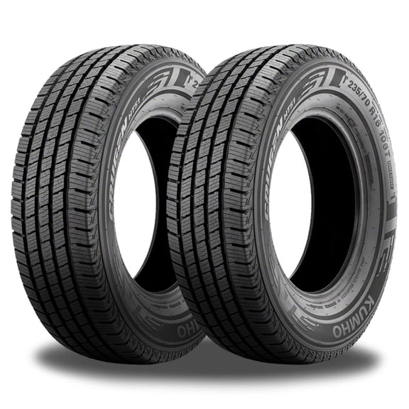 Pair of 2 Kumho Crugen HT51 245/70R17 119/116S E/10 All Season 3PMSF Tires 45000 MILE 2182173 / 245/70/17 / 2457017 Fits: 2015-18 Chevrolet Silverado 1500 SSV, 2010-13 Chevrolet Silverado 1500 XFE