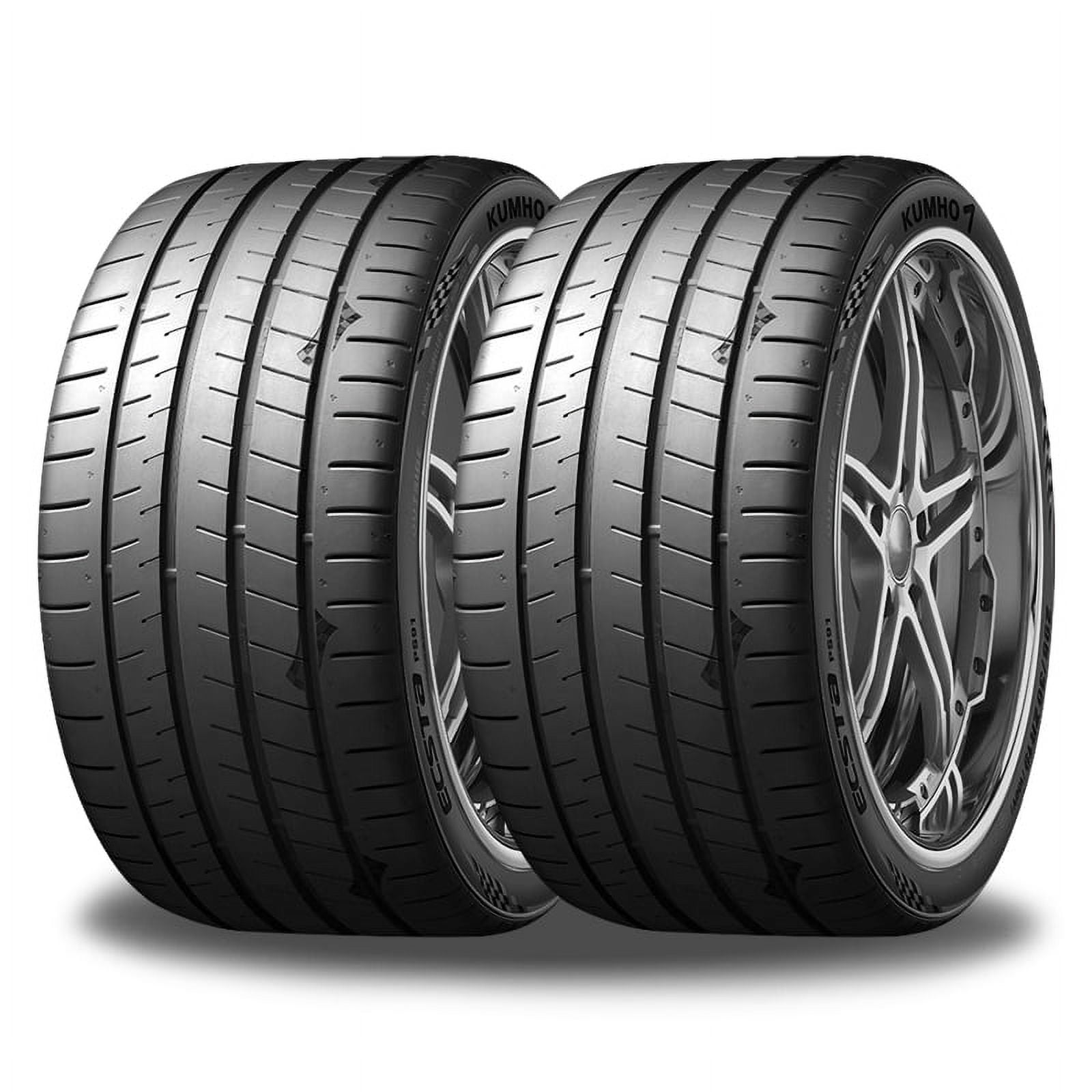 Pair of 2 Kumho Ecsta PS91 225/35ZR19 88Y Ultra-High Performance 260AAA Summer Tires 2167383 / 225/35/19 / 2253519 Fits: 2012-14 Lexus IS250 C, 2008-13 BMW 335i Base