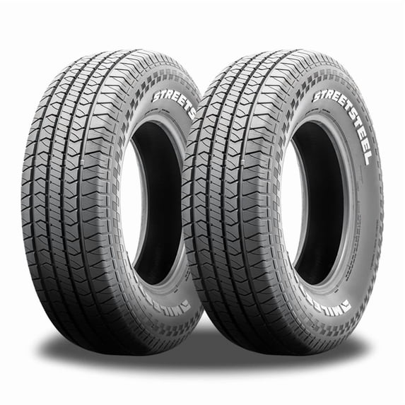 Pair of 2 Milestar Streetsteel P215/60R15 93T White Letters All Season Muscle Car Tires 24645025 / 215/60/15 / 2156015 Fits: 1997-2003 Chevrolet Malibu LS, 2001-04 Oldsmobile Alero GX