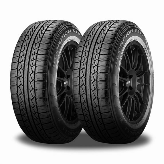 Pair of 2 Pirelli Scorpion STR P245/50R20 102H Tires 65000 Mile Warranty For Truck SUV P1993600 / 245/50/20 / 2455020 Fits: 2016-18 Honda Pilot Elite, 2013-14 Ford Edge SEL