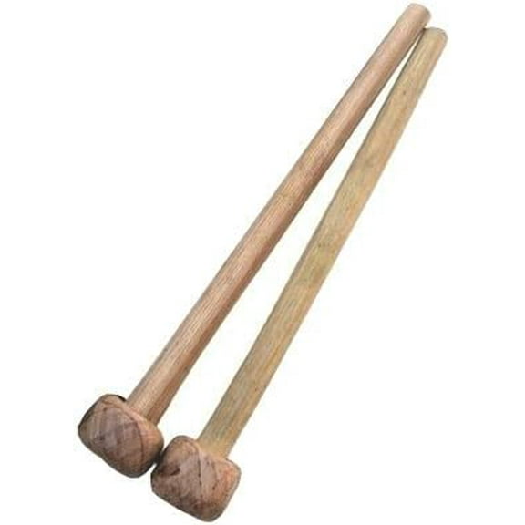 - Pair (2) of Professional Balafon Mallets for African Bala Marimba Handcrafted Hardwood Stick - Xylophone Mallets with Natural Gum Rubber Tip - 12"-13" long$$Music