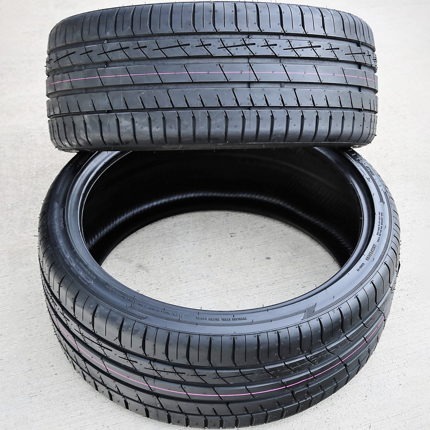 Pair of 2 (TWO) Accelera Iota ST68 255/35ZR22 255/35R22 99W XL A/S High Performance Tires Fits: 2012 Fisker Karma EcoStandard, 2018-19 Karma Revero Base