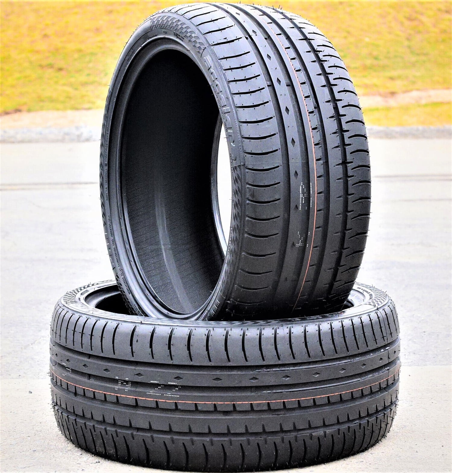 Pair of 2 (TWO) Accelera Phi 235/40ZR18 235/40R18 95Y XL A/S High Performance Tires Fits: 2012-18 Ford Focus Titanium, 2017-23 Honda Civic Sport Touring