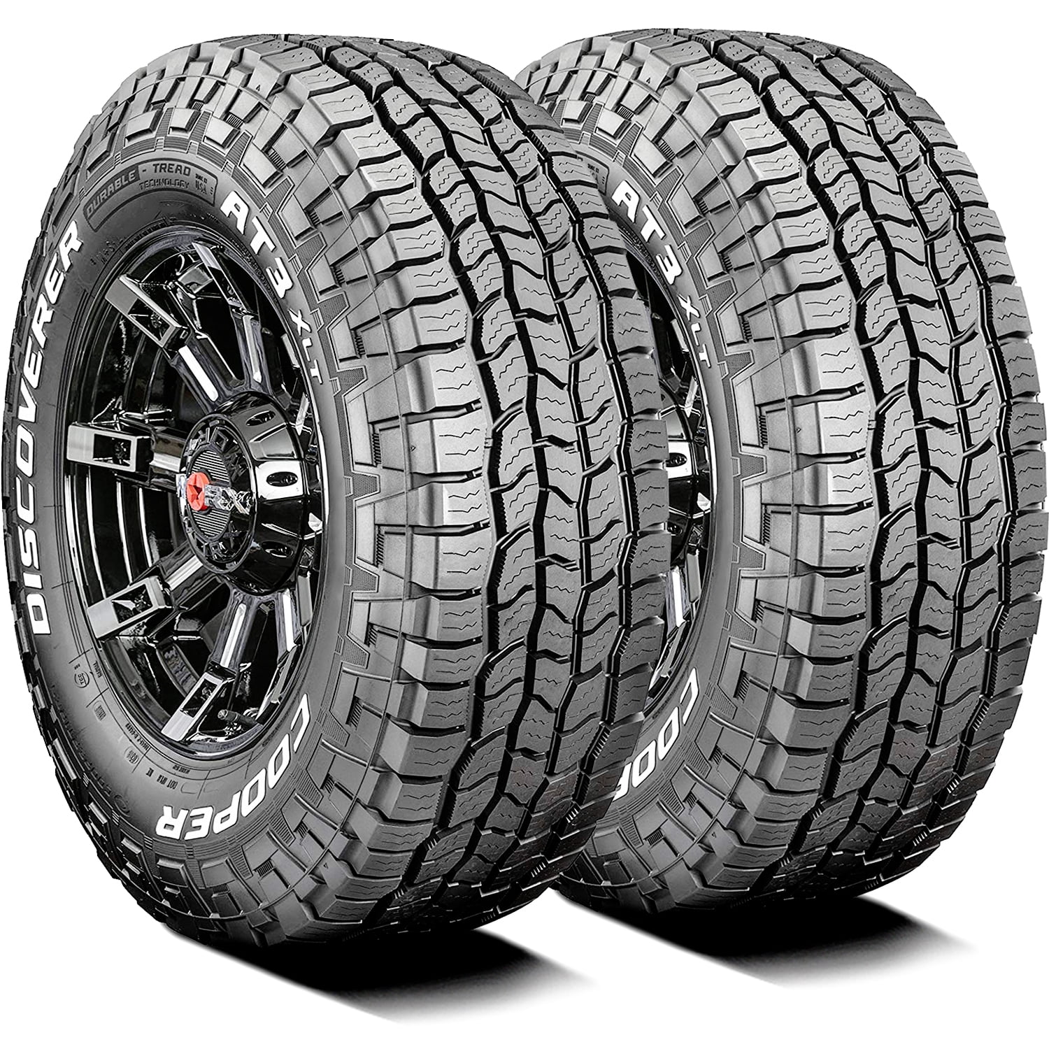Pair of 2 (TWO) Cooper Discoverer AT3 XLT LT 275/70R18 125/122S E (10 Ply) A/T All Terrain Tires Fits: 2019-23 Ram 1500 Rebel, 2020-23 GMC Sierra 2500 HD AT4