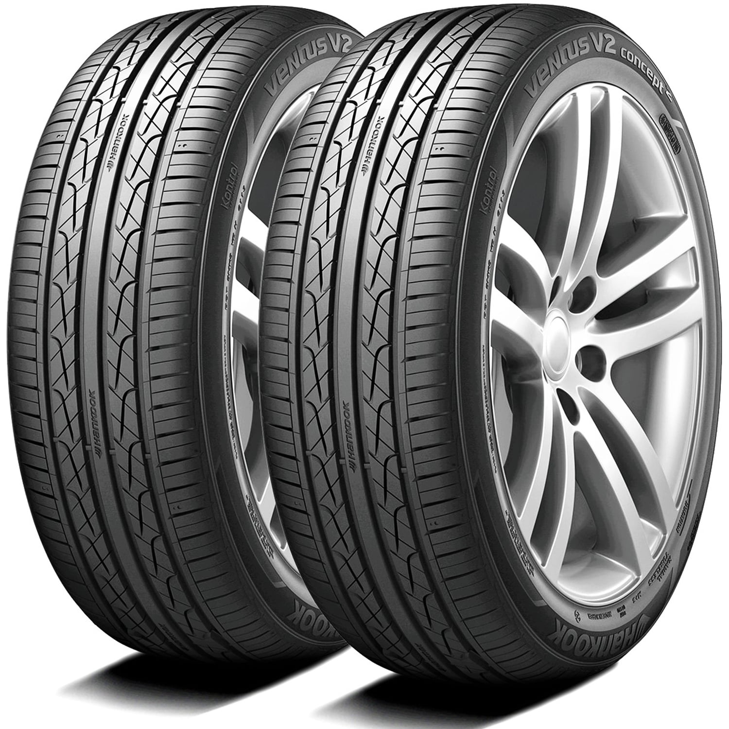 Pair of 2 (TWO) Hankook Ventus V2 Concept2 215/55R17 94W AS A/S High
