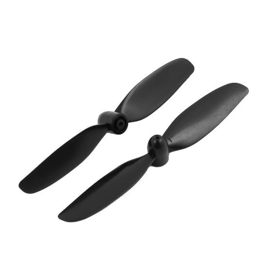 Pair 2-Vanes 75mm Length Prop CW+CCW Propeller Black for 1.5mm Diameter Shaft