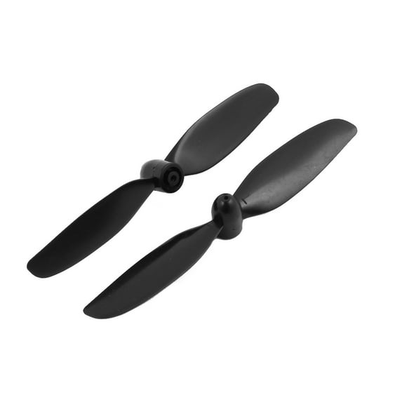 Pair 2-Vanes 75mm Length Prop CW+CCW Propeller Black for 1.5mm Diameter Shaft