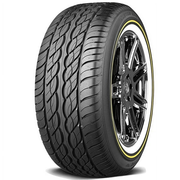 Pair of 2 Vogue Custom Built Radial XIII SCT 275/55R20 117H XL White/Gold Sidewall Tires 0.2213.201 / 275/55/20 / 2755520 Fits: 2007-08 Toyota Tundra Limited, 2015 Ford F-150 Lariat