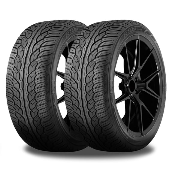 Pair of 2 Yokohama Parada Spec-X 285/50R20 112V Tires 110100229 / 285/50/20 / 2855020 Fits: 2013-14 GMC Yukon XL 1500 Denali, 2013-14 GMC Yukon Denali