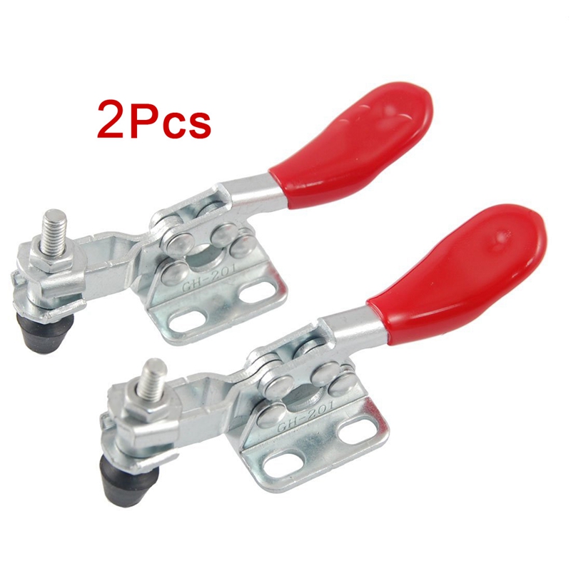 Pair 27Kg 60 Lbs Holding Capacity U Bar Metal Horizontal Toggle Clamps ...