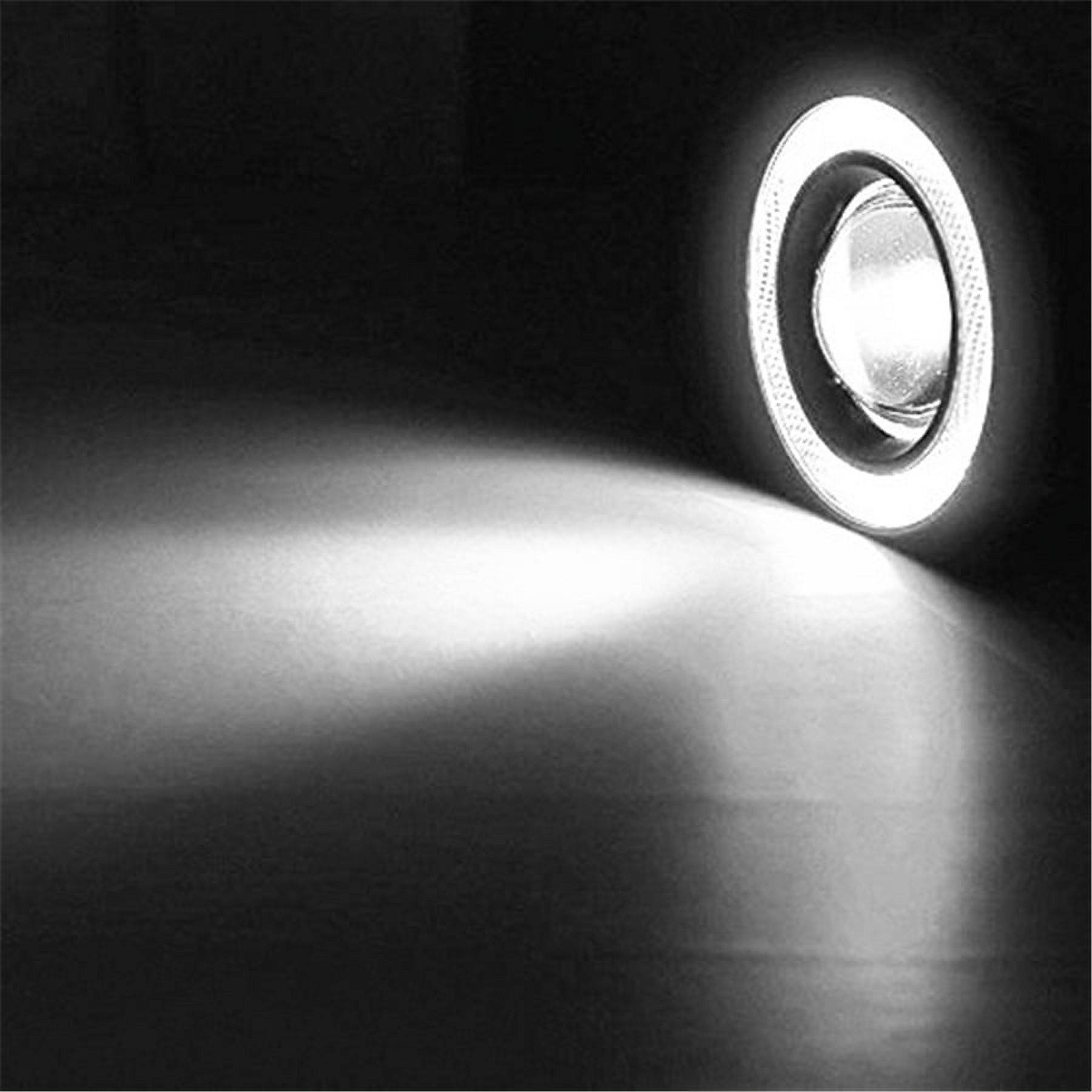 2x 3.5 Round LED Fog Light Projector Lamp Super Purple Angel Eyes DRL Halo Ring