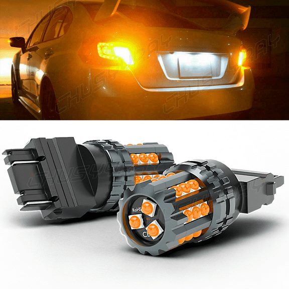 Pair 3156 3157 LED Reverse Backup Light Bulbs YELLOW For 2004-2012 GMC CanyonCHUSYYRAY