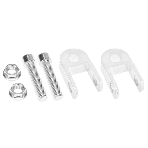 Pair 3cm Shock Absorber Height Extender Universal for Motorcycle Suspension Silver Tone