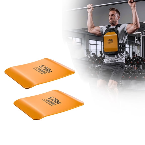 Pair of 5.75 LB Curved Steel Tactical Weight Vest Plates, Ergonomic Contour Extra Weight Inserts for Strength Running Heavy Workout Training