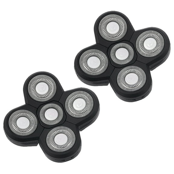 Pair 5 Floating Shaving Bald Replacement Shaver Head for 4D Head and Face Electric Shaver Head