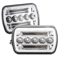 thumbnail image 1 of Pair 5x7 7x6 inch LED Car Headlights Hi-Lo Beam DRL, 1 of 7