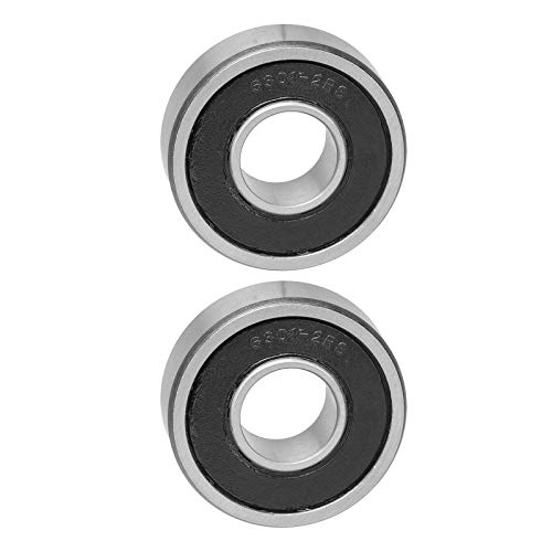 Pair 6301 2RS 15mm x 37mm Ball Bearing
