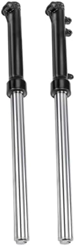 A Pair 630mm (24.8 inch) 33mm Front Fork Shock Suspension for Dirt Pit Bike Trail Monkey Bike Offroad Motorcycle - Fits SSR CRF Coolster Taotao Razor 50cc 70cc 110cc 125cc (Black,Silver)