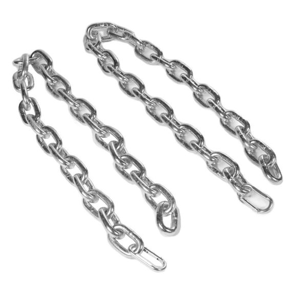 Pair 6ft 3/4" Heavy Steel Chains, Weightlifting Chains for Resistance, Increase Max Reps, Build Acceleration and Speed, Accessory for Back Squat, Press, Deadlift