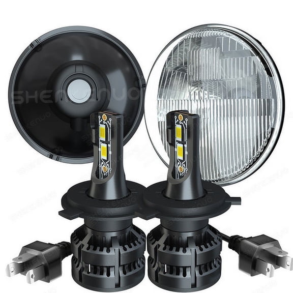 Pair 7" Inch Round LED Headlights Hi/LO Sealed Beam For Chevy Truck 47-1957 C20/30 Pickup 61-74
