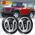 thumbnail image 1 of Pair 7'' LED Headlights Starry Dragon Eyes For Jeep Wrangler JK TJ CJ Chevy II, 1 of 10
