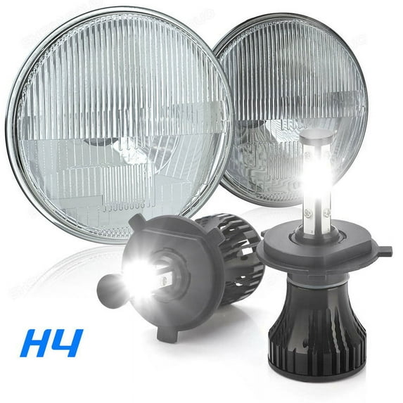 Pair 7" inch Round Led Headlight Hi/Low Beam for chevy Camaro 1967-1981