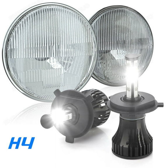 Pair 7" inch Round Led Headlight Hi/Low Beam for chevy Camaro 1967-1981