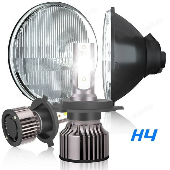 Pair 7inch Round led Headlights For Ford F100 F150 F250 F 350 Pickup