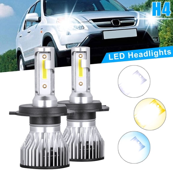 Pair 9003 H4 HB2 LED Headlight Bulbs High Low Beam For Subaru Forester 1998-2002 Super Bright 6000K White