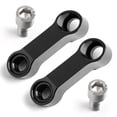 thumbnail image 1 of Pair ALU Motorcycle Mirror Extenders-Riser-Extension Black 10mm Fit for Honda, 1 of 5