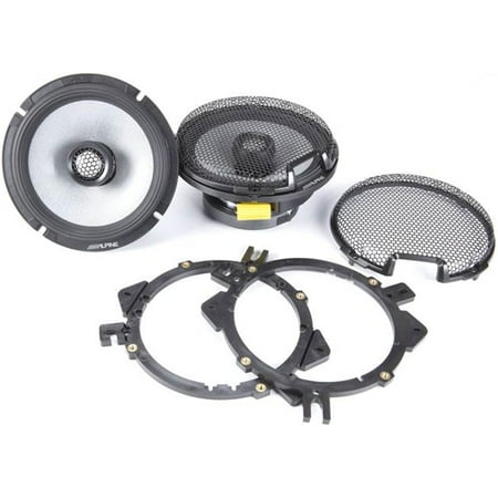 Alpine - R-Series 6.5" 2-Way Hi-Resolution Coax Car Speakers with Glass Fiber Reinforced Cone (Pair) - Black