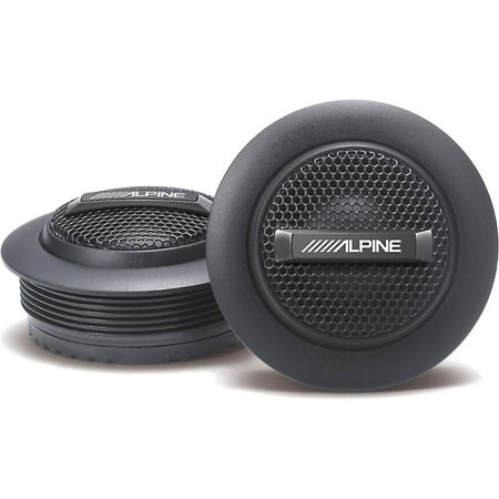Alpine - S-Series 1" Car Tweeters (Pair) - Black
