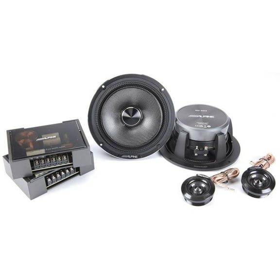 Alpine HDZ-65CS Status Series 100W RMS 2-Way 6.5" SlimFit Component Speaker Set