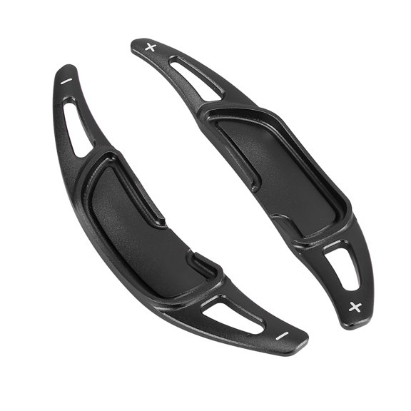 Pair Aluminum Alloy Car Steering Wheel Shift Paddle Shifter Extension Cover Black for Mercedes-Benz for AMG A45 A35 E53