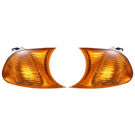 Pair Amber Turn Signal Light Front Left Right Corner Signal Light for BMW E46 3Series 2000-2001 2Door