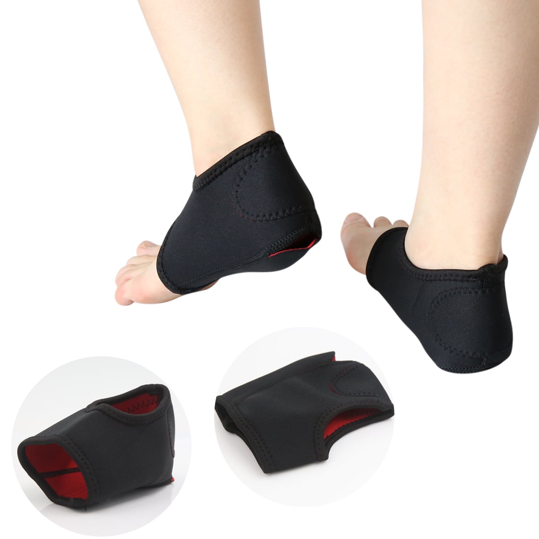 Pair Anti crack Foot Plantar Fasciitis Arch Heel Support Brace