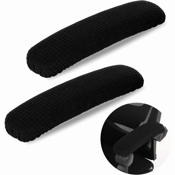 Pair Armrest Cover for Office Chair/Desk Chair Armrest Cover Elbow Cushion Gaming Chair Arm Pad Black
