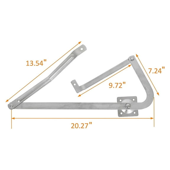 Pair Attic Ladder Spreader Hinge Arms For MFG Werner Series 55-2 2010 and After