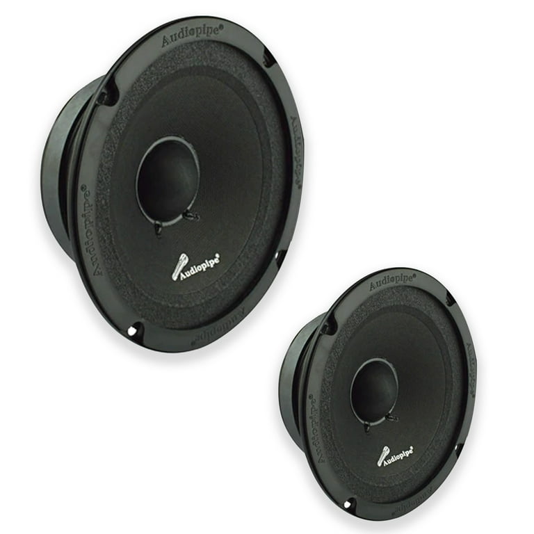 Pair Audiopipe Sealed Mid Bass Loud Speaker 500W ohms